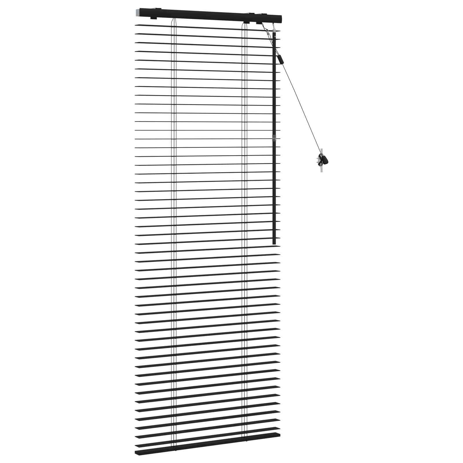 vidaXL Żaluzja wenecka Czarny 65 x 160 cm 35 mm