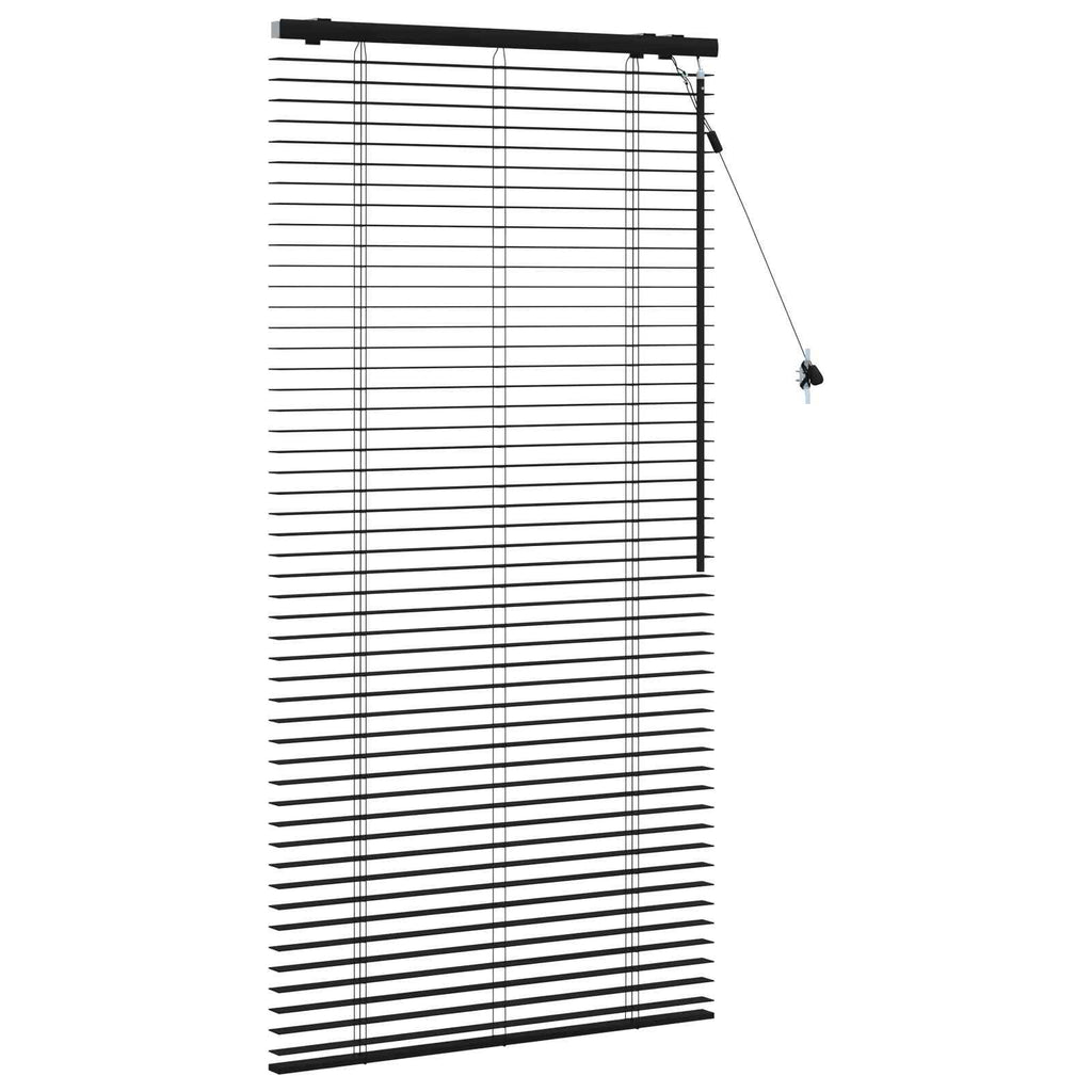 vidaXL Żaluzja wenecka Czarny 80 x 160 cm 35 mm