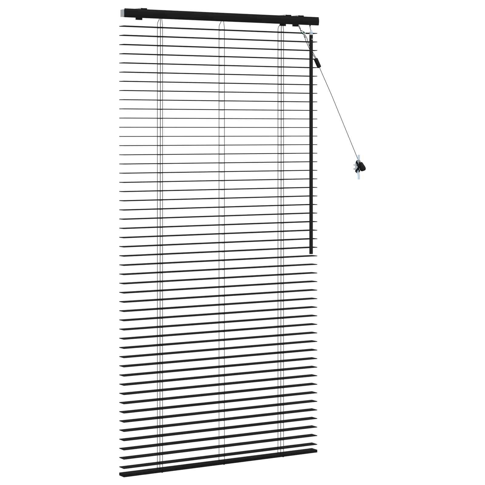vidaXL Żaluzja wenecka Czarny 85 x 160 cm 35 mm