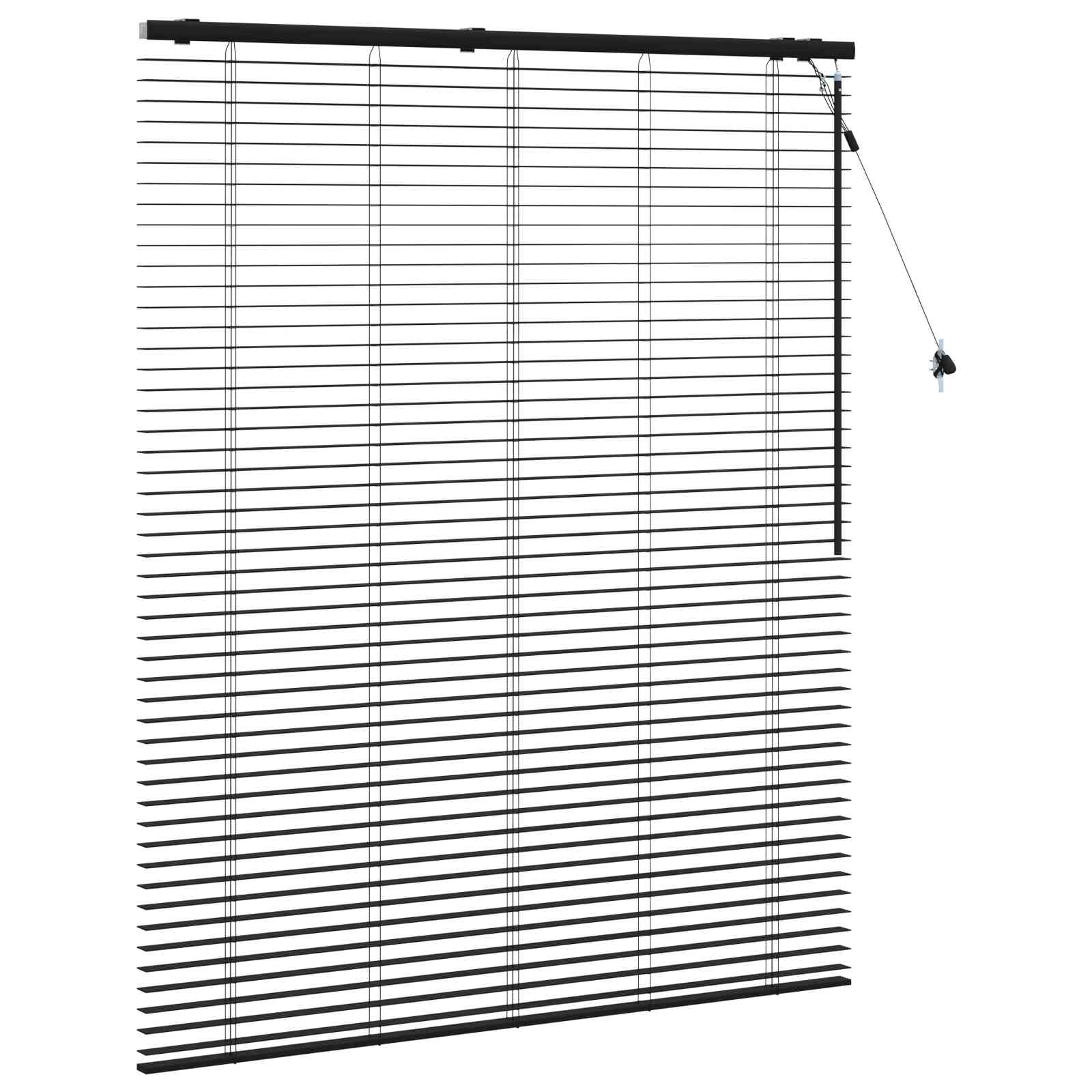 vidaXL Żaluzja wenecka Czarny 140 x 160 cm 35 mm