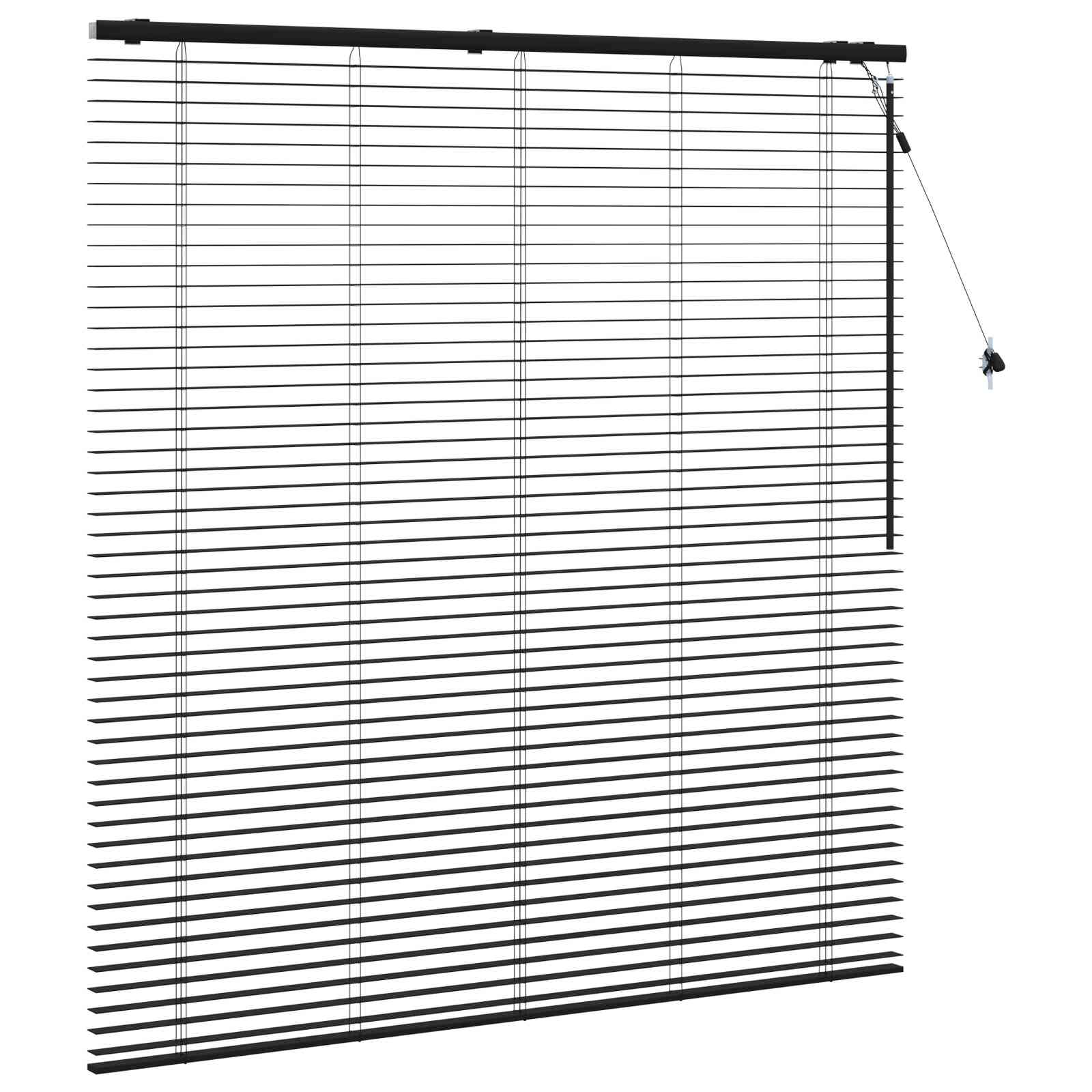 vidaXL Żaluzja wenecka Czarny 150 x 160 cm 35 mm