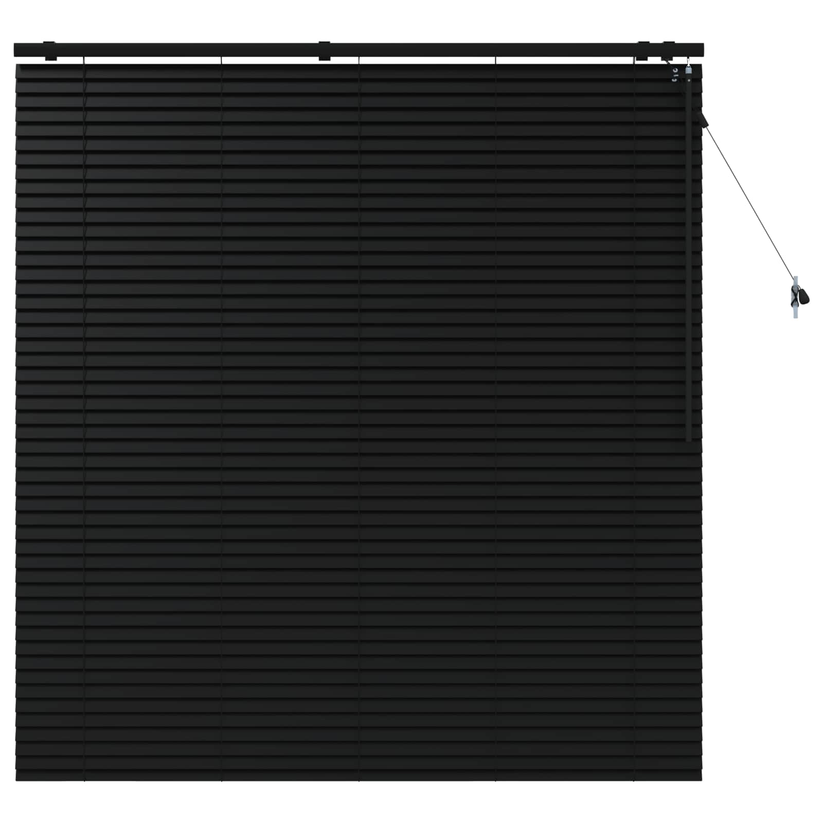 vidaXL Żaluzja wenecka Czarny 150 x 160 cm 35 mm