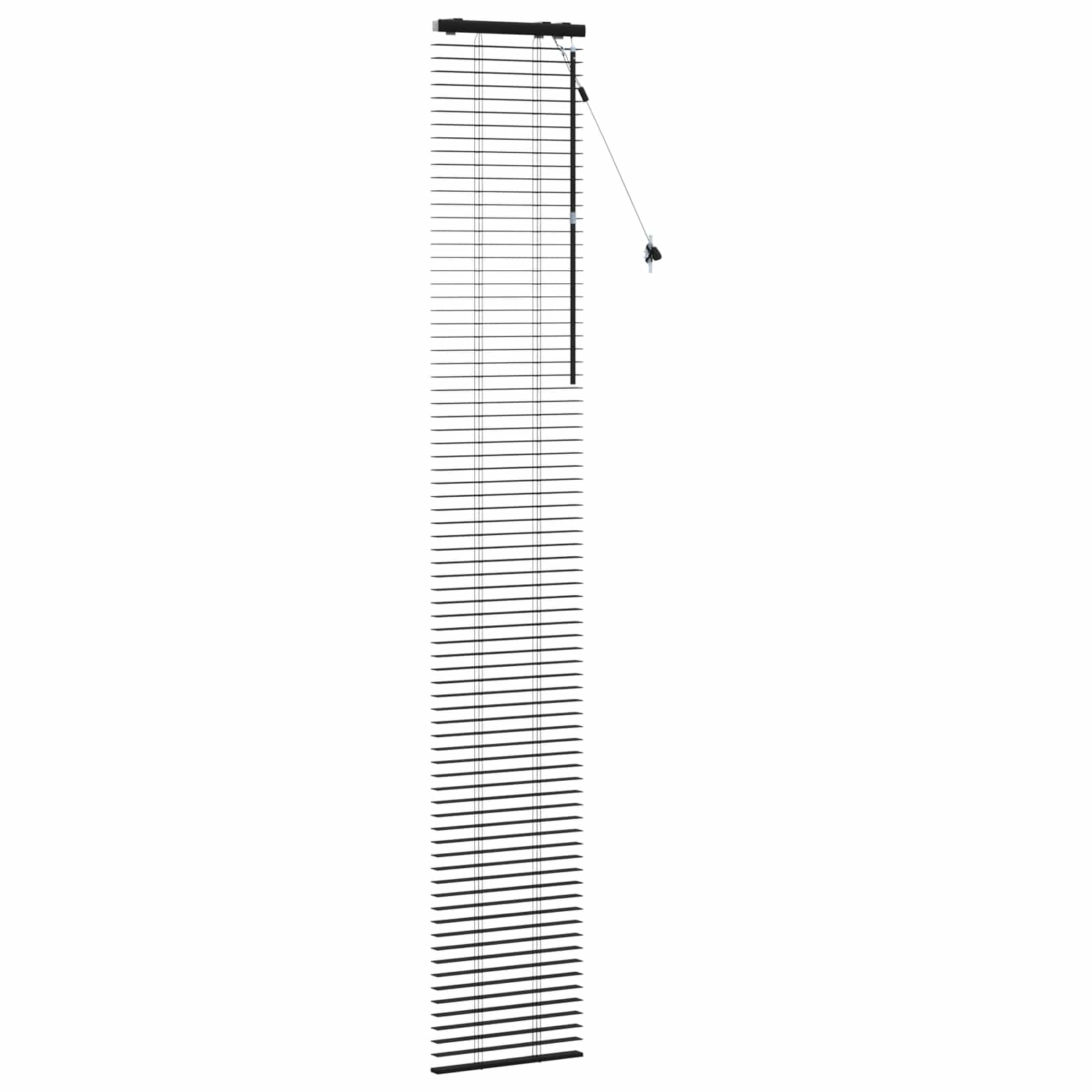 vidaXL Żaluzja wenecka Czarny 50 x 250 cm 35 mm