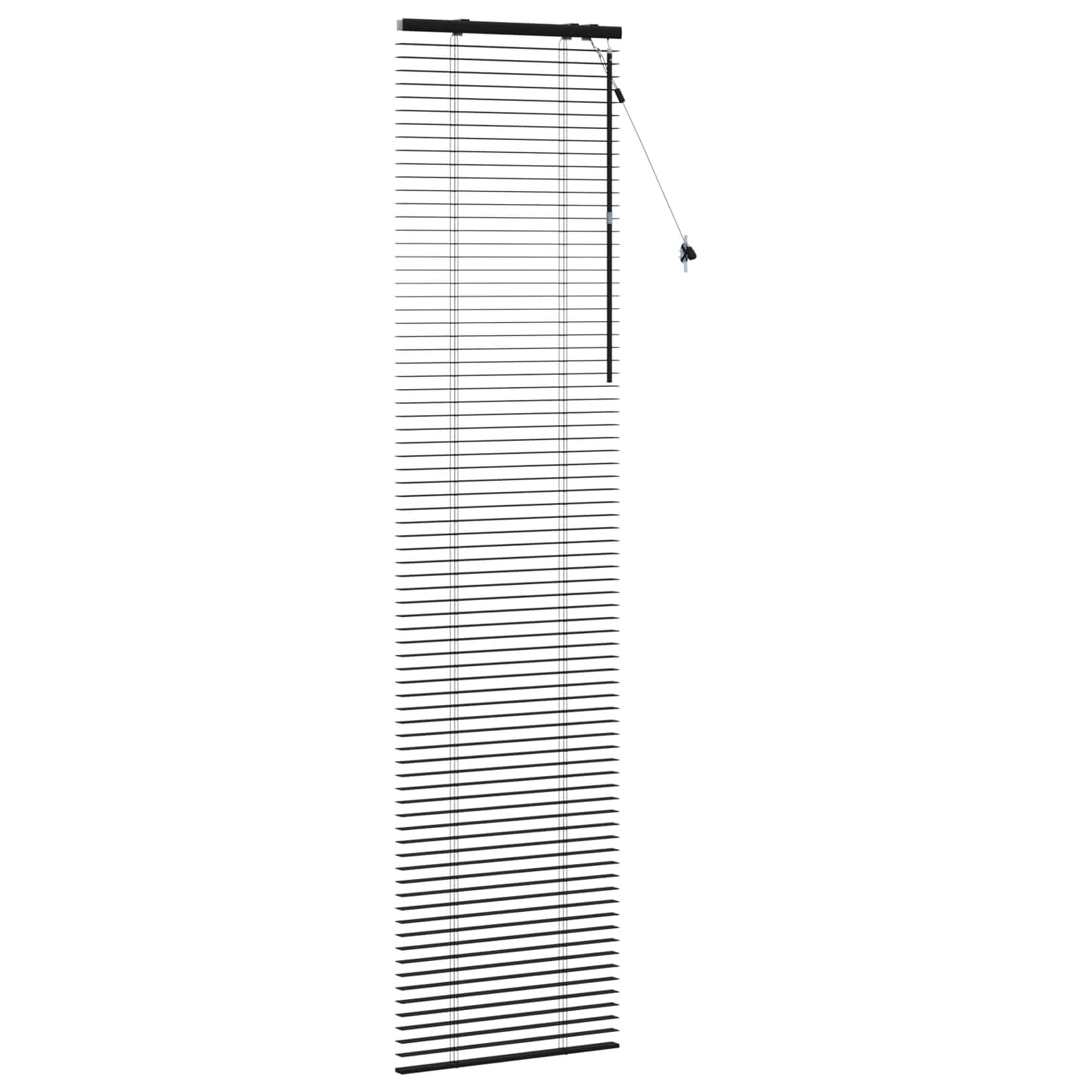 vidaXL Żaluzja wenecka Czarny 65 x 250 cm 35 mm