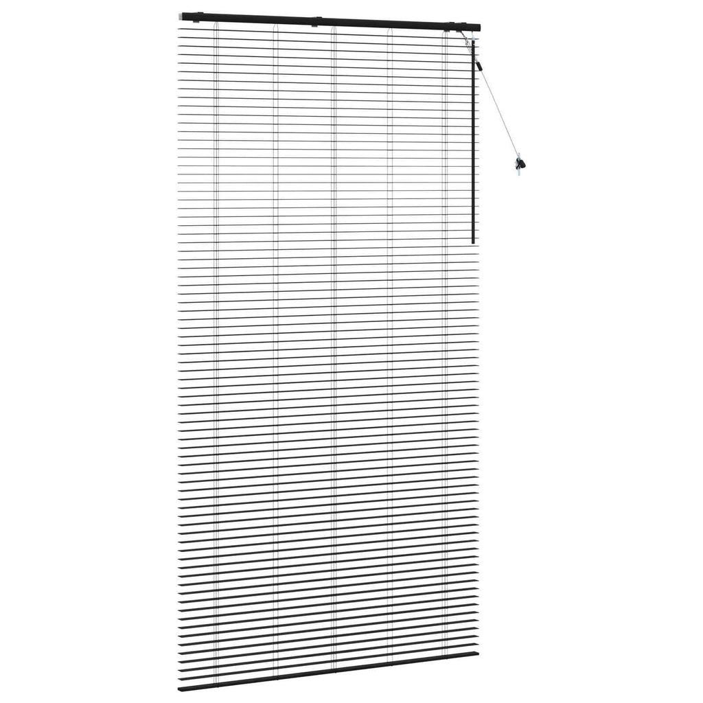 vidaXL Żaluzja wenecka Czarny 125 x 250 cm 35 mm