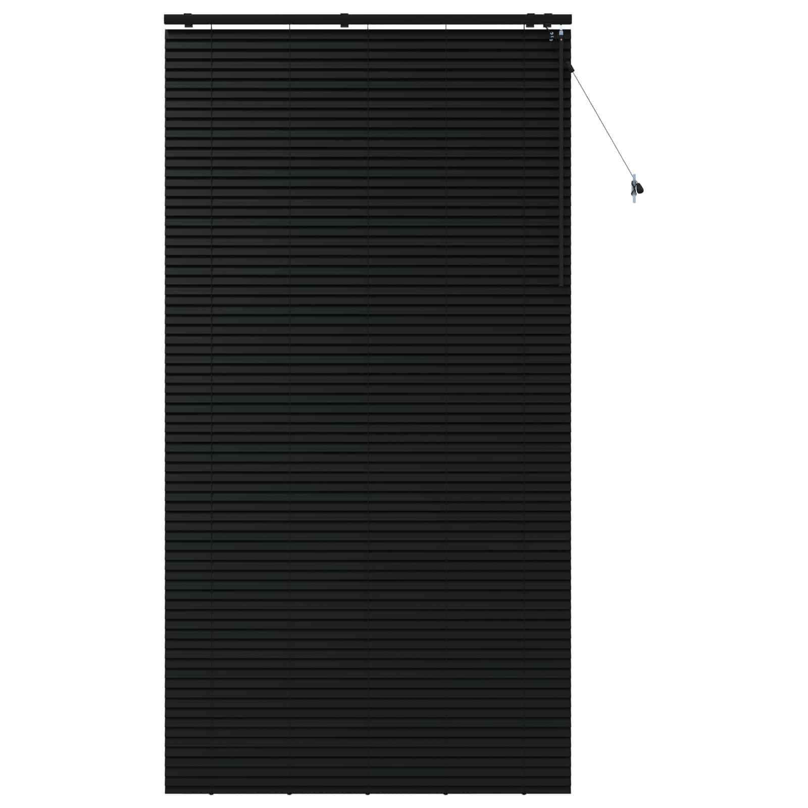 vidaXL Żaluzja wenecka Czarny 130 x 250 cm 35 mm