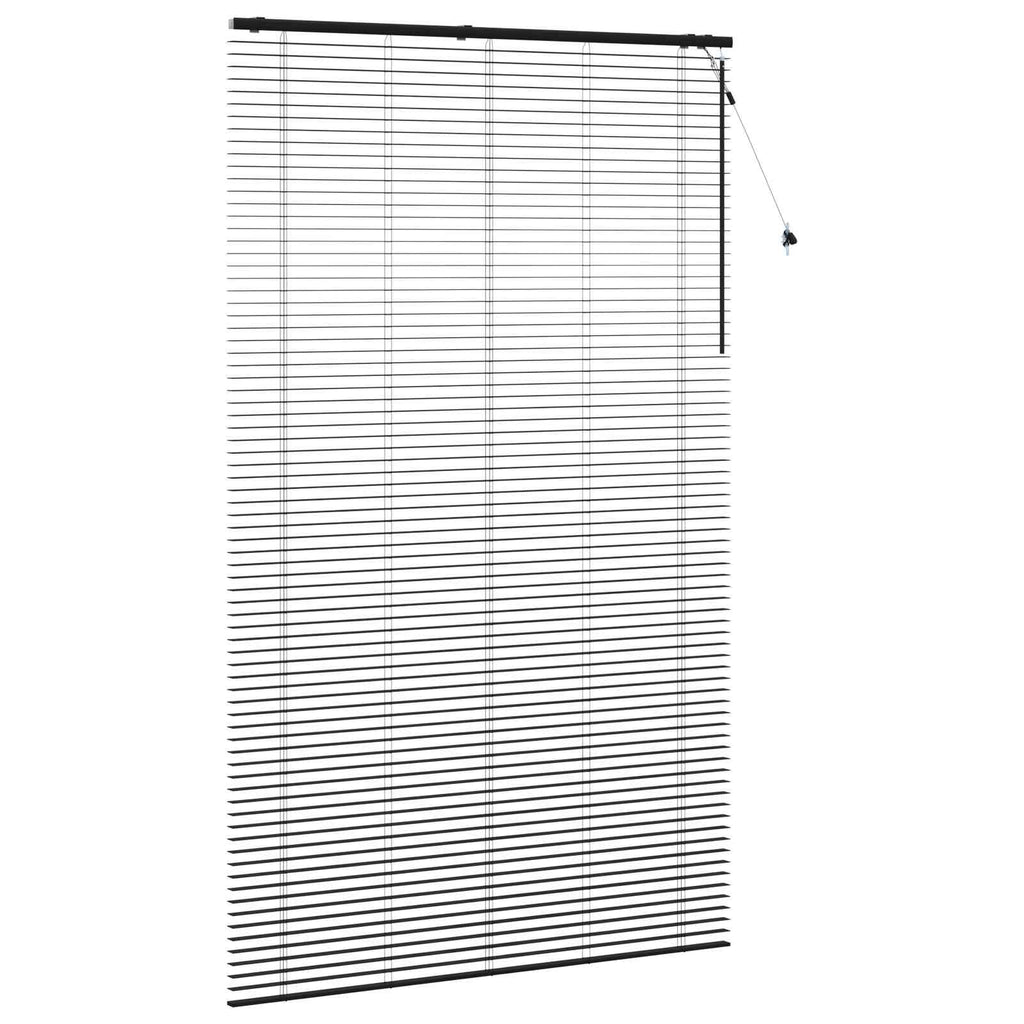 vidaXL Żaluzja wenecka Czarny 155 x 250 cm 35 mm
