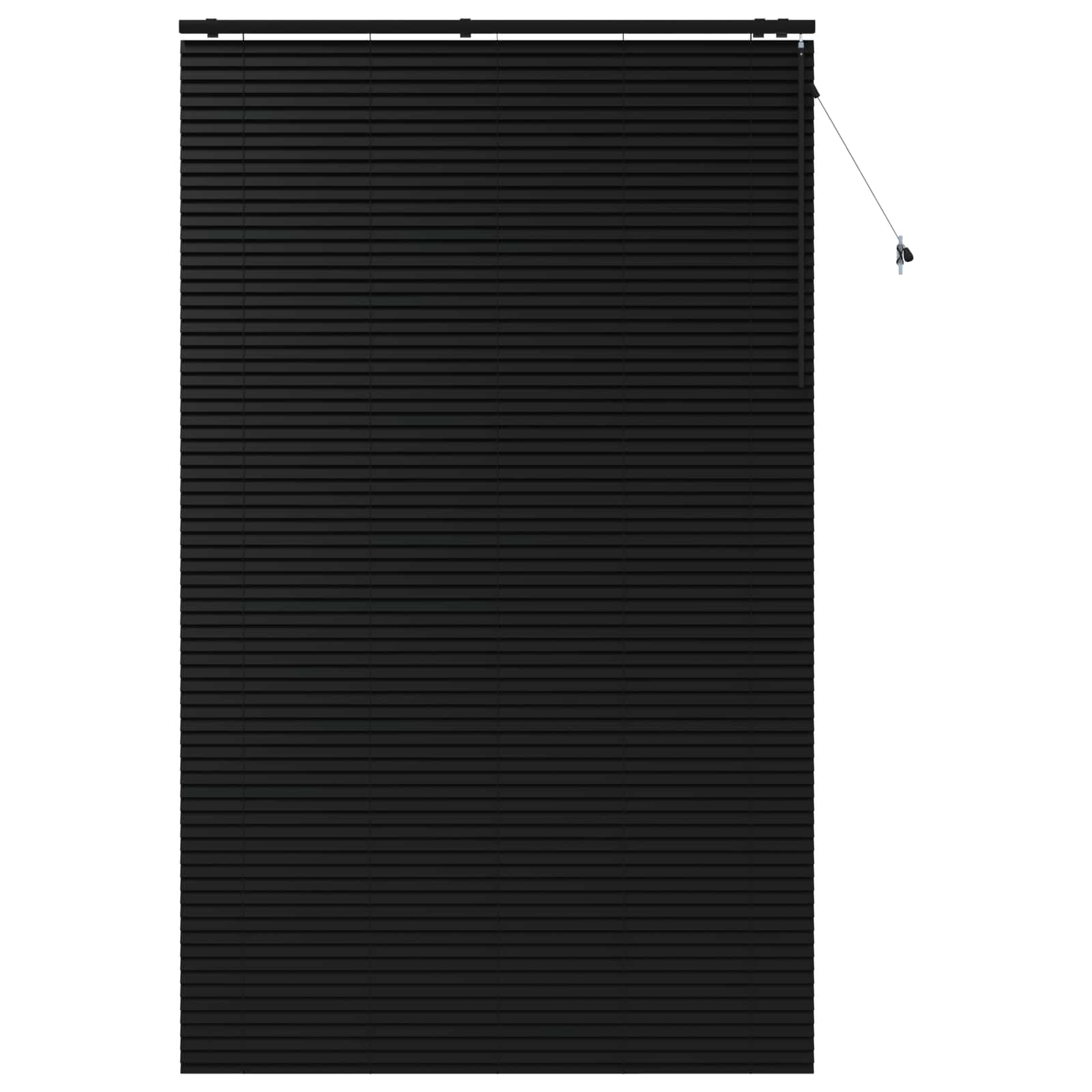 vidaXL Żaluzja wenecka Czarny 160 x 250 cm 35 mm
