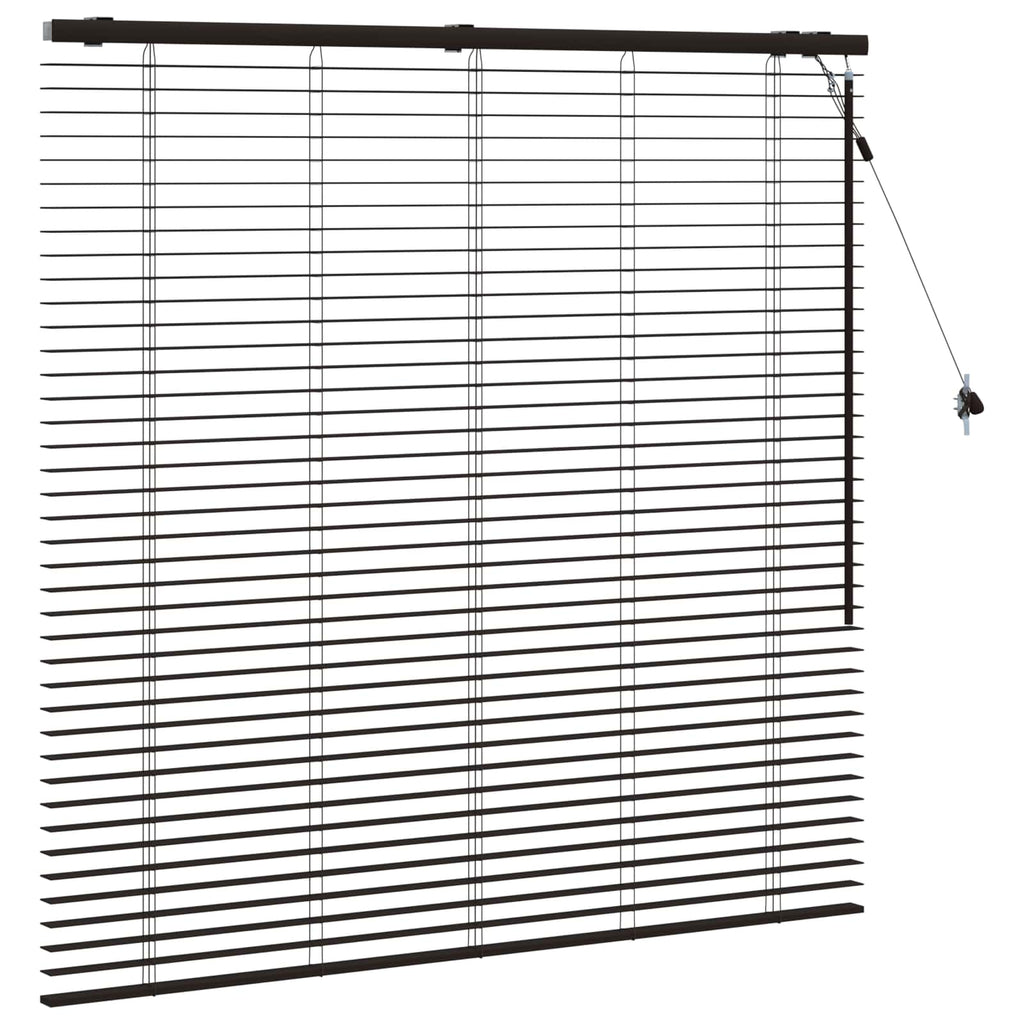 vidaXL Żaluzja wenecka Ciemny brąz 125 x 130 cm 35 mm