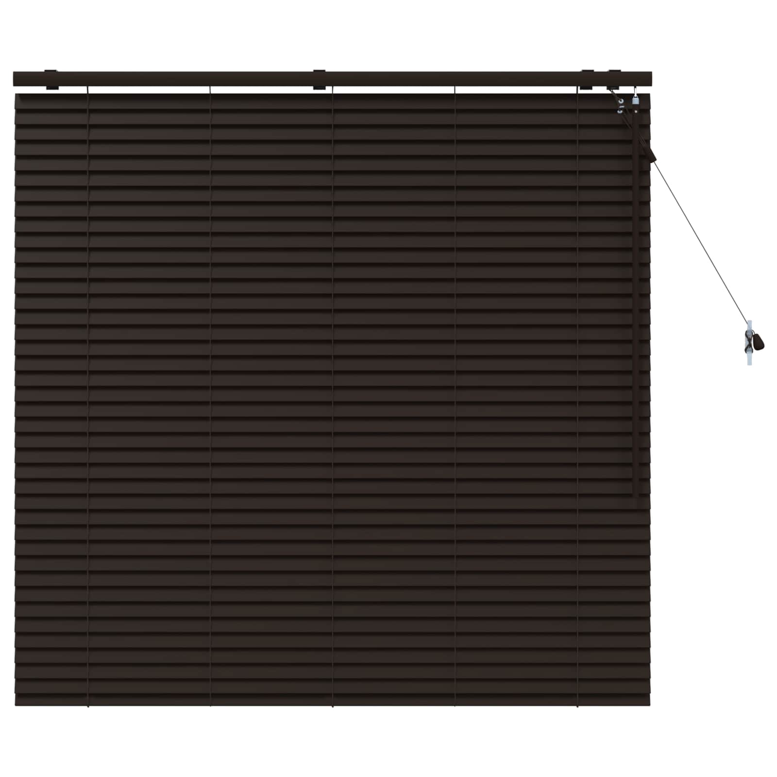 vidaXL Żaluzja wenecka Ciemny brąz 125 x 130 cm 35 mm