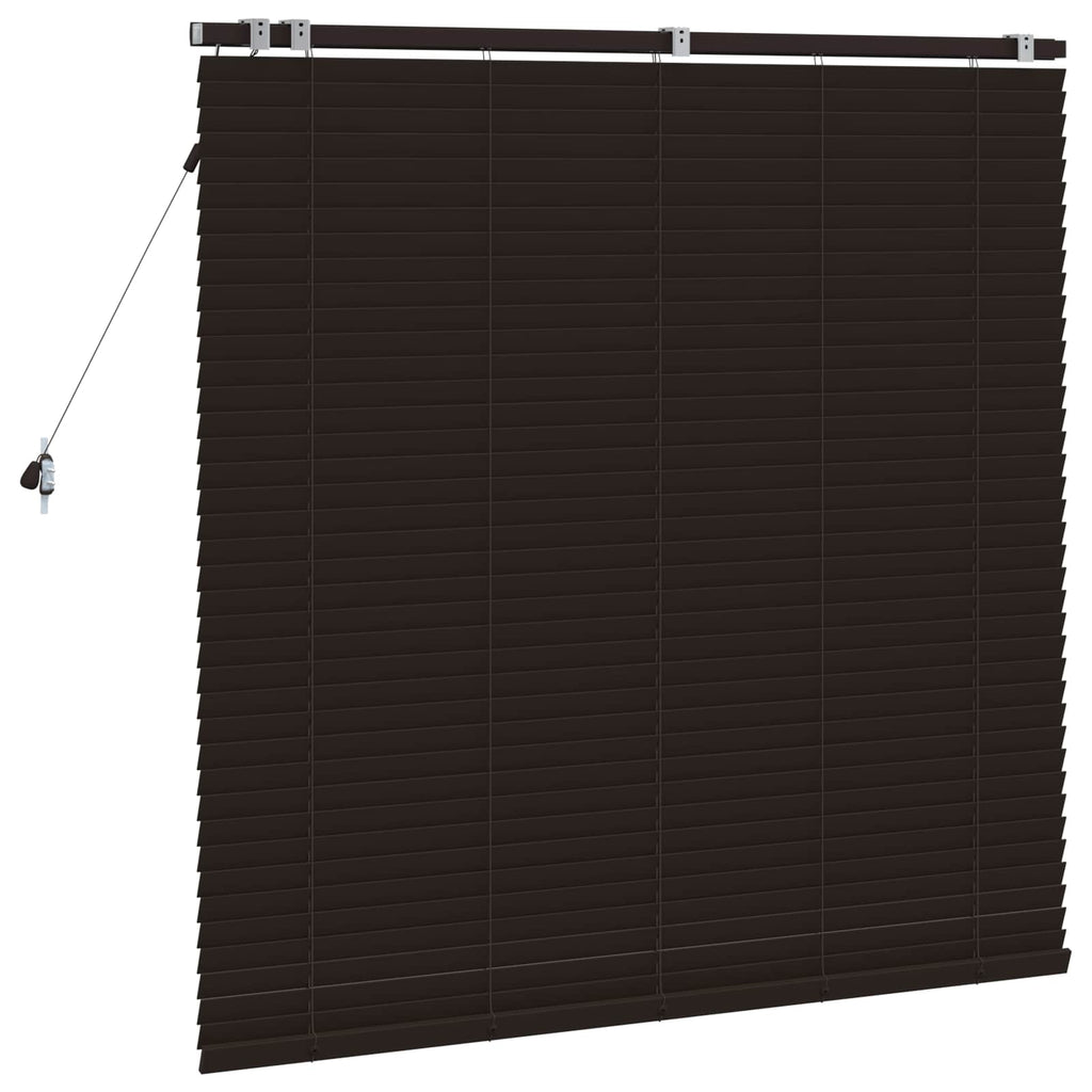 vidaXL Żaluzja wenecka Ciemny brąz 140 x 130 cm 35 mm