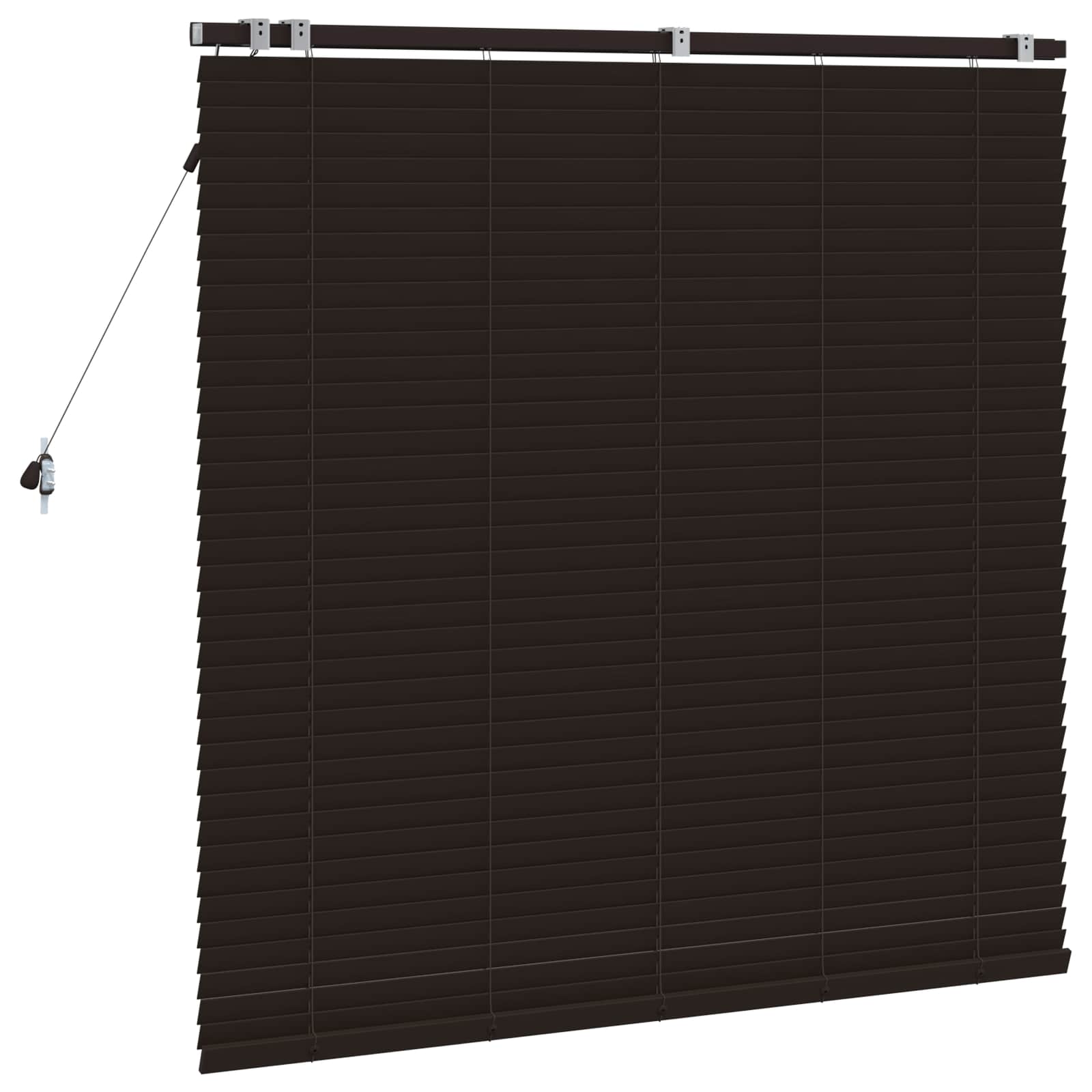 vidaXL Żaluzja wenecka Ciemny brąz 140 x 130 cm 35 mm