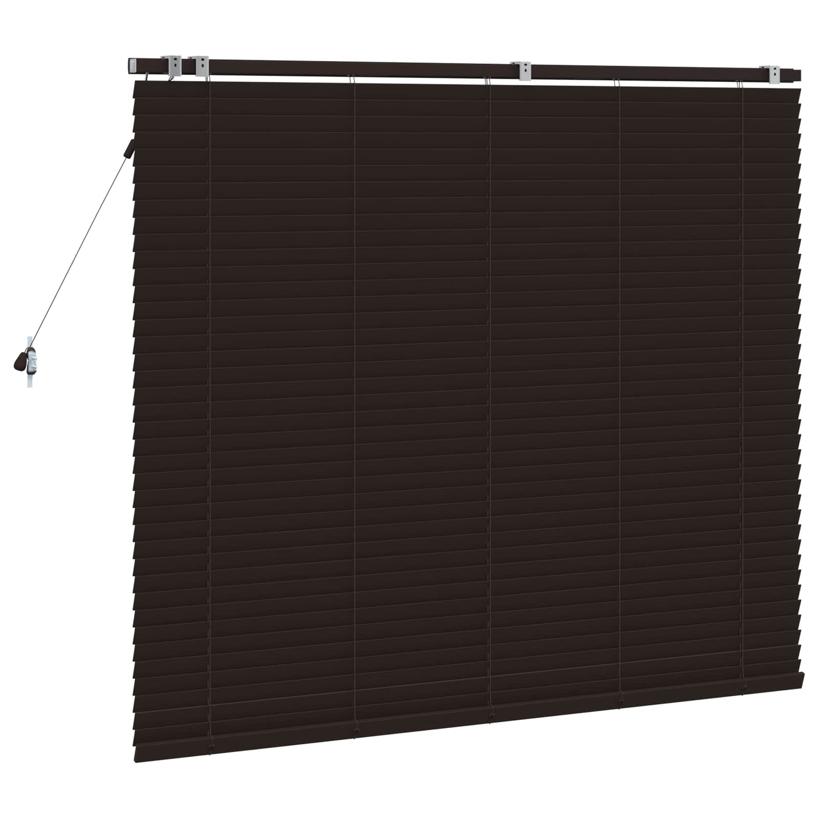 vidaXL Żaluzja wenecka Ciemny brąz 145 x 130 cm 35 mm