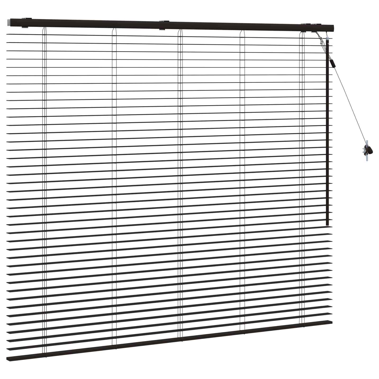 vidaXL Żaluzja wenecka Ciemny brąz 160 x 130 cm 35 mm