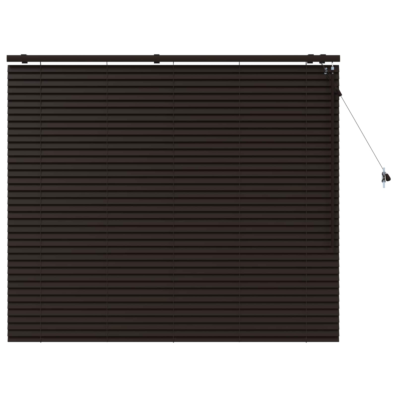 vidaXL Żaluzja wenecka Ciemny brąz 160 x 130 cm 35 mm
