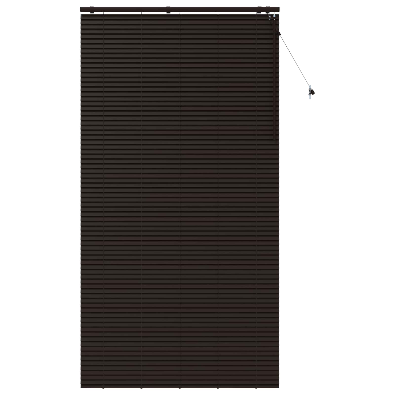 vidaXL Żaluzja wenecka Ciemny brąz 130 x 250 cm 35 mm