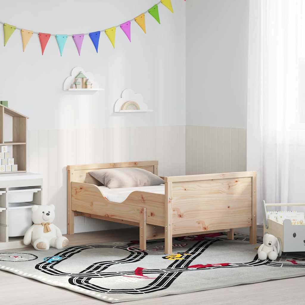 vidaXL Rama łóżka z rozsuwanym materacem Brązowy 80 x 200 cm