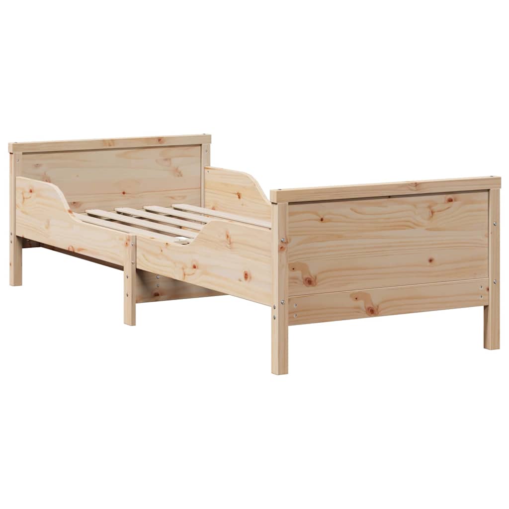 vidaXL Rama łóżka z rozsuwanym materacem Brązowy 80 x 200 cm