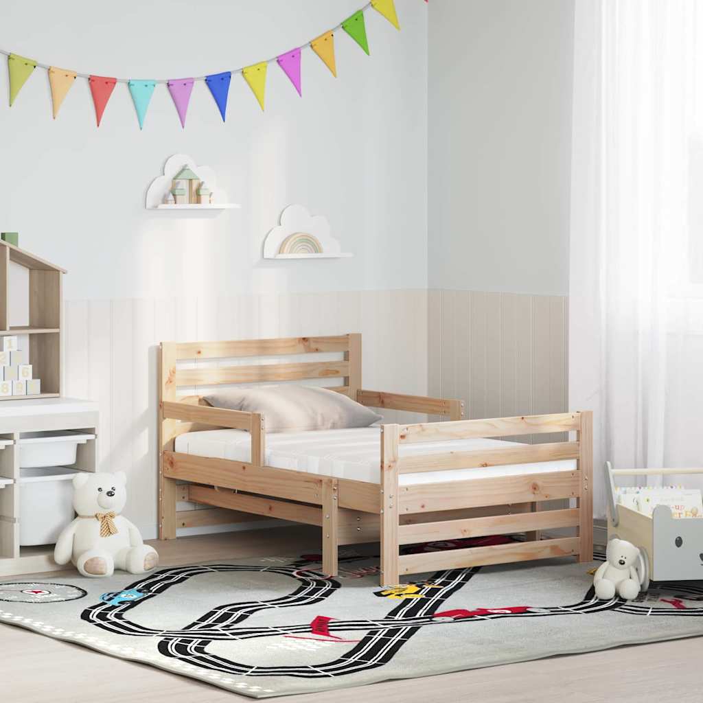 vidaXL Stelaż łóżka z wydłużonym materacem Brązowy 80 x 200 cm
