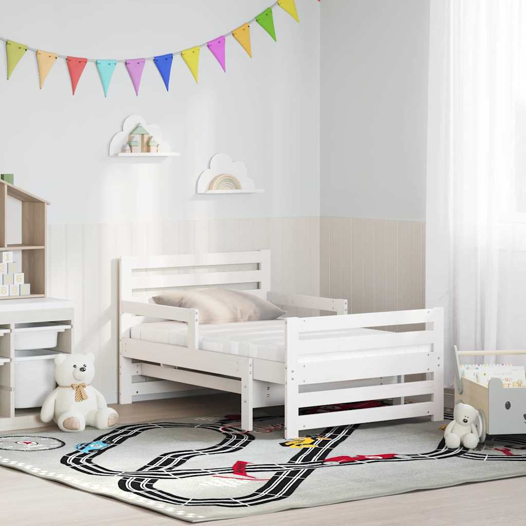 vidaXL Stelaż łóżka z wydłużonym materacem Biały 80 x 200 cm