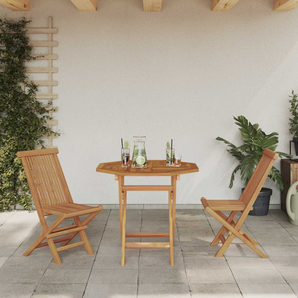 vidaXL Zestaw do jadalni w ogrodzie 3 pcs Brązowy Lite Drewno Akacji