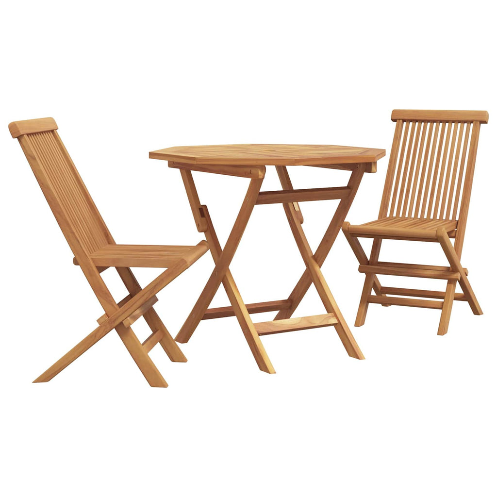 vidaXL Zestaw do jadalni w ogrodzie 3 pcs Brązowy Lite Drewno Akacji