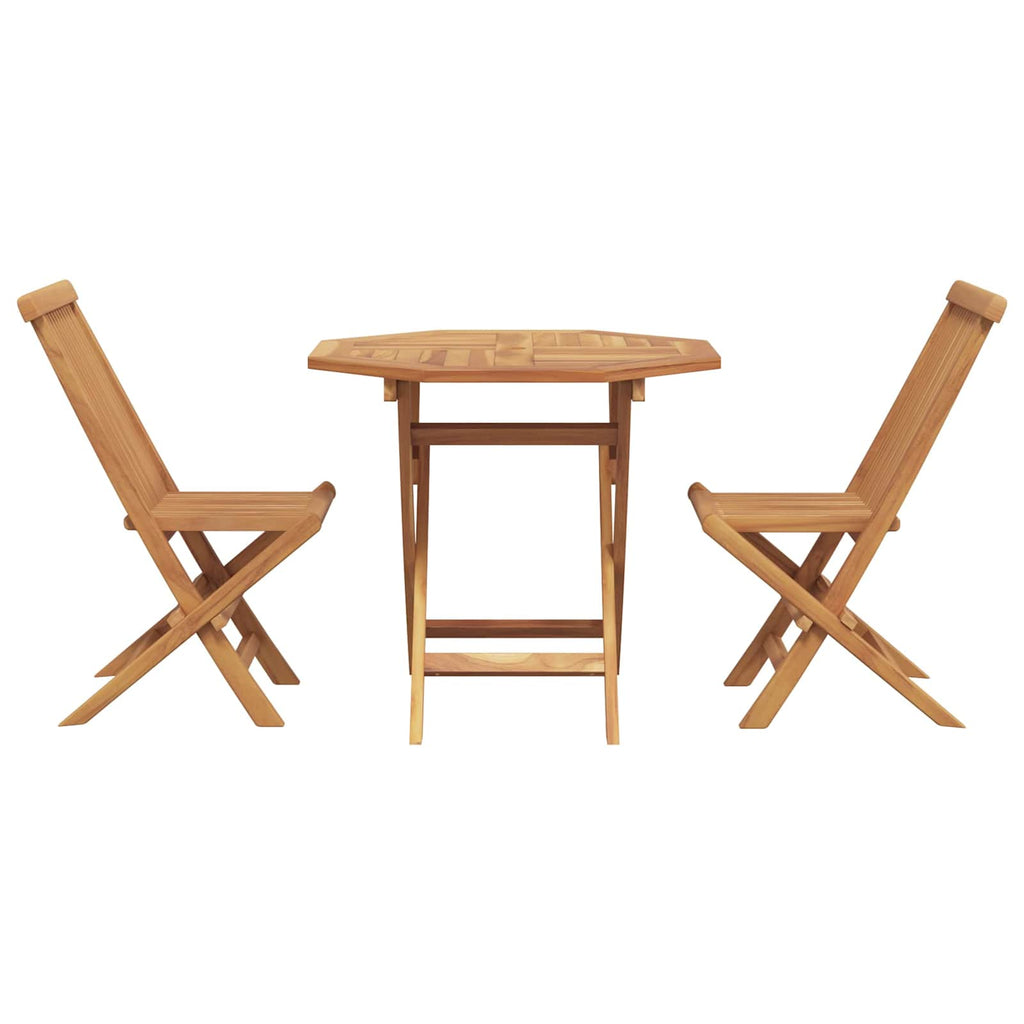 vidaXL Zestaw do jadalni w ogrodzie 3 pcs Brązowy Lite Drewno Akacji