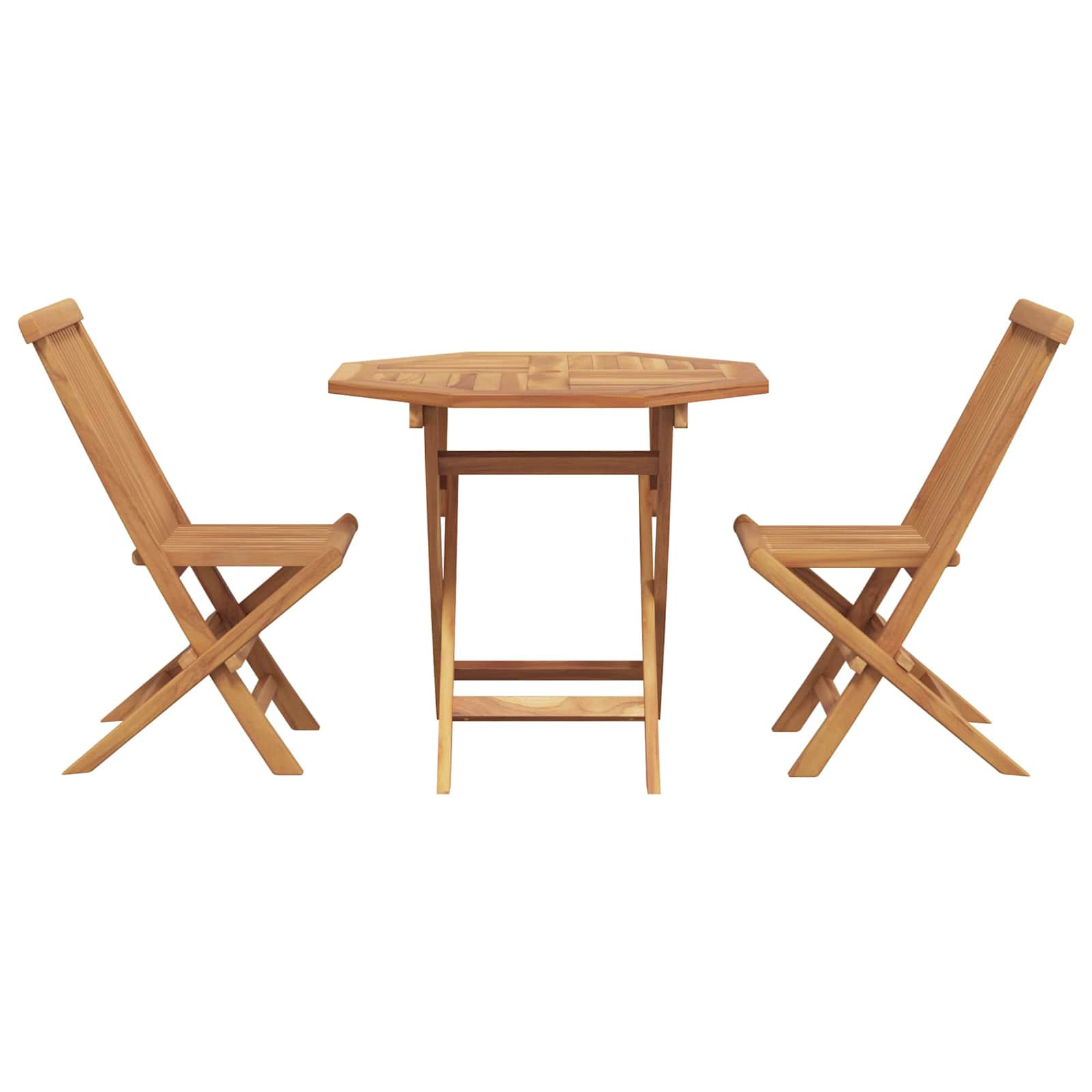 vidaXL Zestaw do jadalni w ogrodzie 3 pcs Brązowy Lite Drewno Akacji