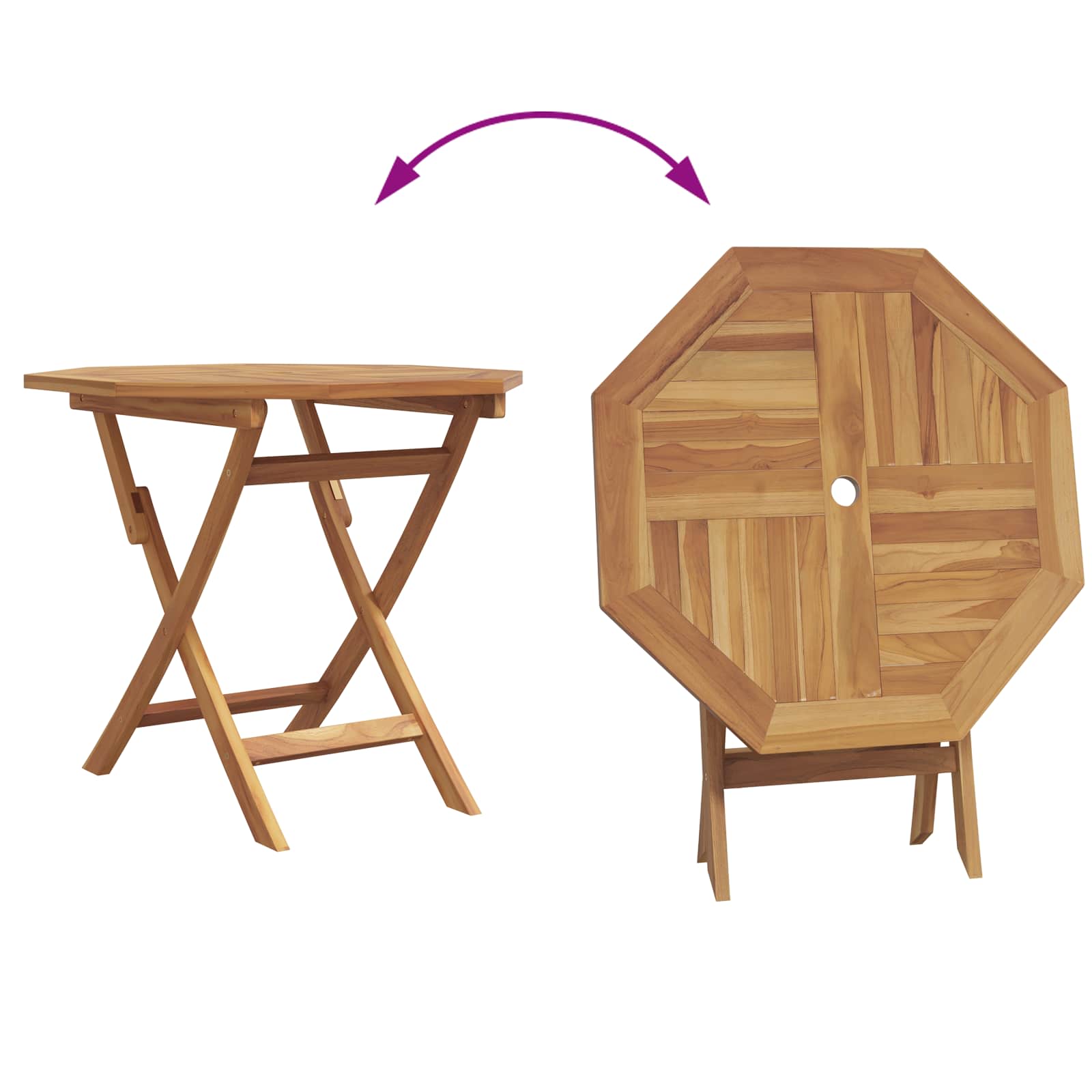 vidaXL Zestaw do jadalni w ogrodzie 3 pcs Brązowy Lite Drewno Akacji