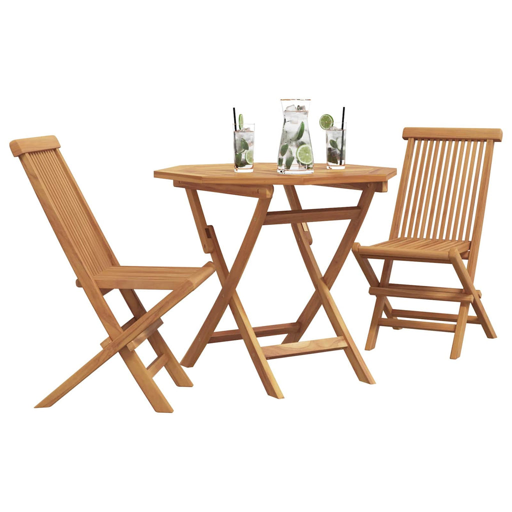 vidaXL Zestaw do jadalni w ogrodzie 3 pcs Brązowy Lite Drewno Akacji