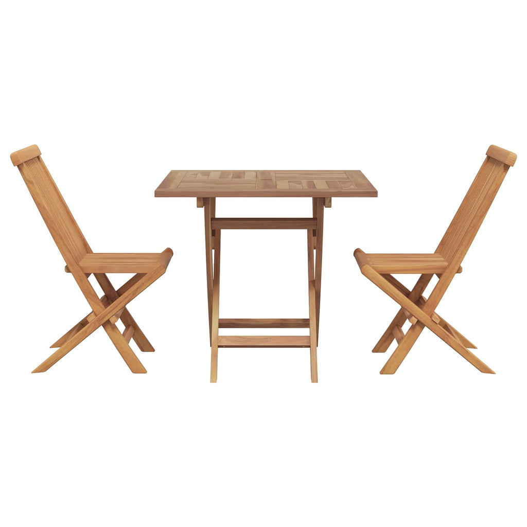 vidaXL Zestaw do jadalni w ogrodzie 3 pcs Brązowy Lite Drewno Akacji