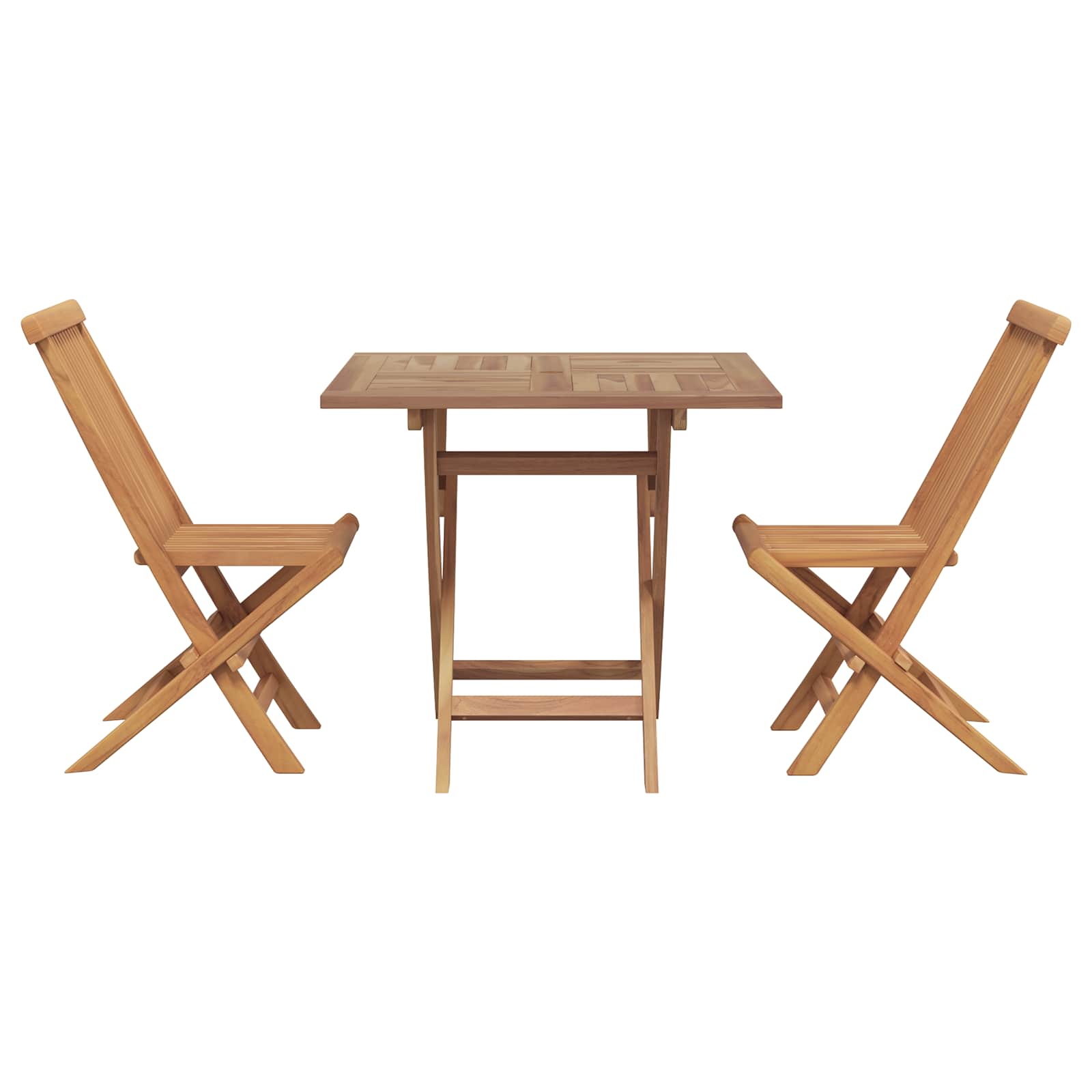 vidaXL Zestaw do jadalni w ogrodzie 3 pcs Brązowy Lite Drewno Akacji