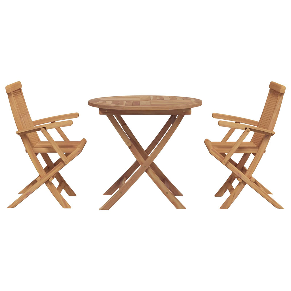 vidaXL Zestaw do jadalni w ogrodzie 3 pcs Brązowy Lite Drewno Akacji