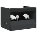 vidaXL Skrzynka na pułapkę na pociski Czarny 29 x 22 x 20 cm Stal