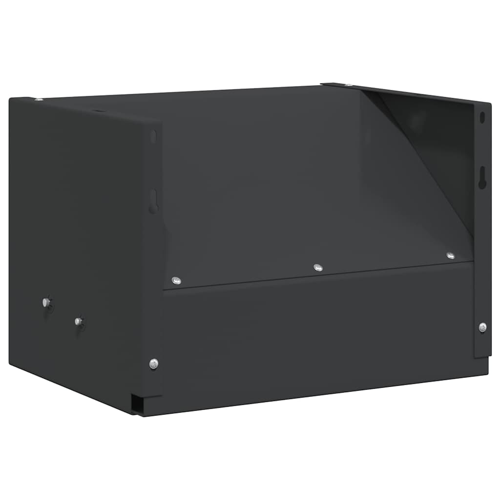 vidaXL Skrzynka na pułapkę na pociski Czarny 29 x 22 x 20 cm Stal