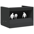 vidaXL Skrzynka na pułapkę na pociski Czarny 29 x 22 x 20 cm Stal