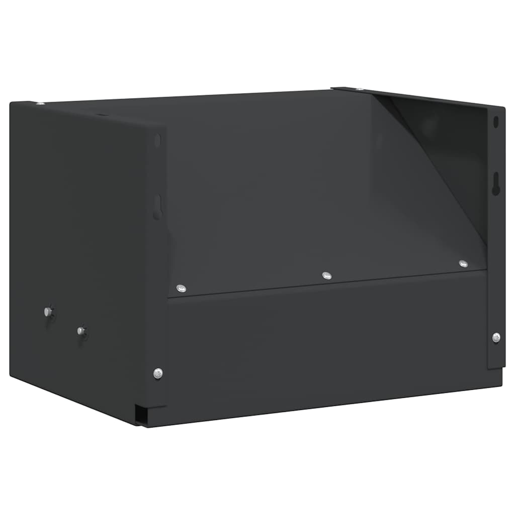 vidaXL Skrzynka na pułapkę na pociski Czarny 29 x 22 x 20 cm Stal
