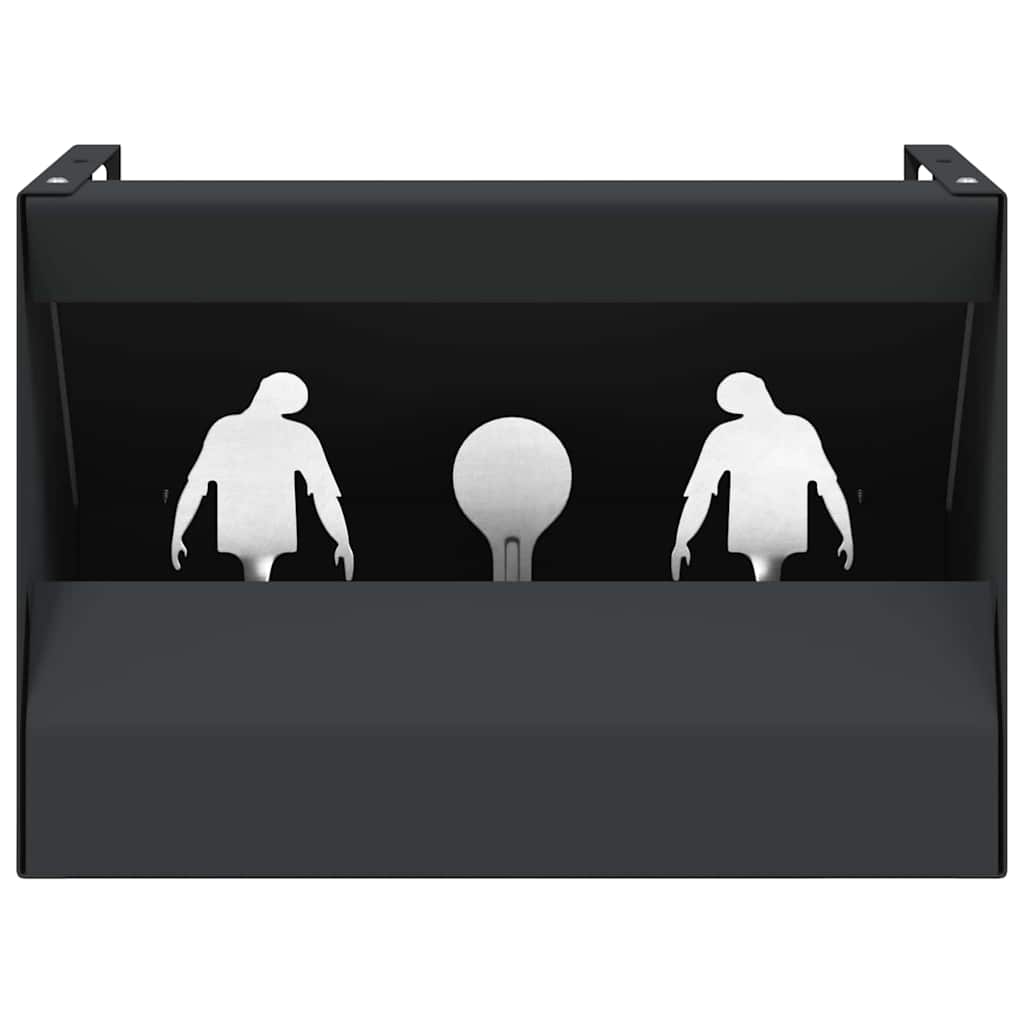 vidaXL Skrzynka na pułapkę na pociski Czarny 29 x 22 x 20 cm Stal