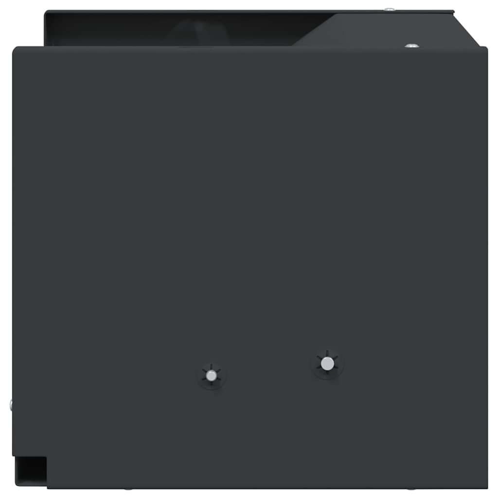 vidaXL Skrzynka na pułapkę na pociski Czarny 29 x 22 x 20 cm Stal
