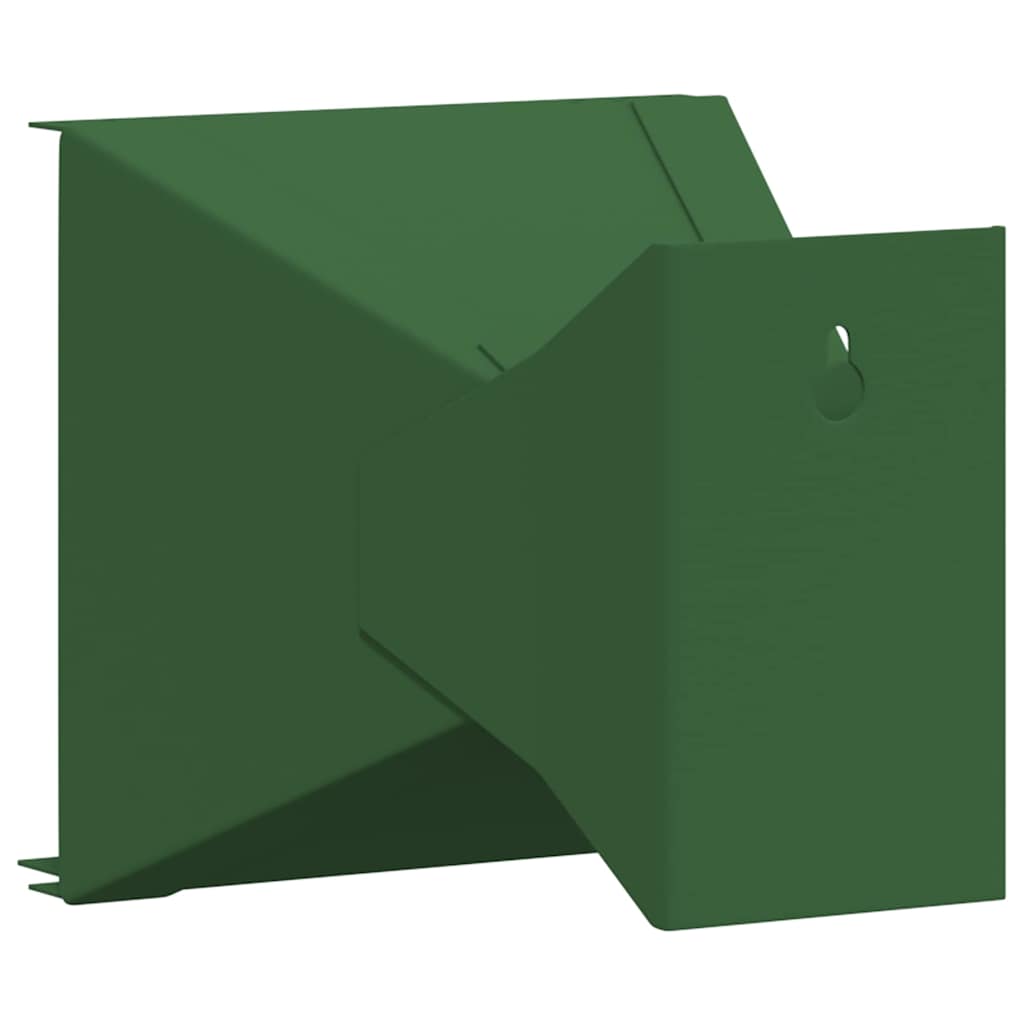 vidaXL Kulochwyt Zielony 14 x 14 x 19 cm Stal