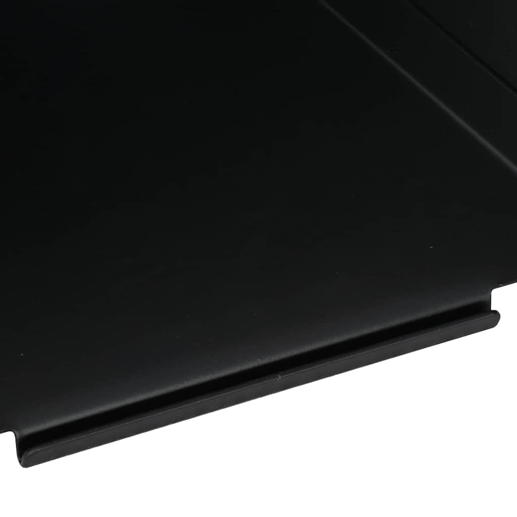 vidaXL Kulochwyt Czarny 17.5 x 17.5 x 17 cm Stal