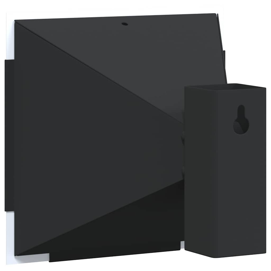 vidaXL Kulochwyt Czarny 17.5 x 17.5 x 17 cm Stal