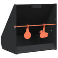 vidaXL Kulochwyt Czarny 31 x 23 x 31,5 cm Stal
