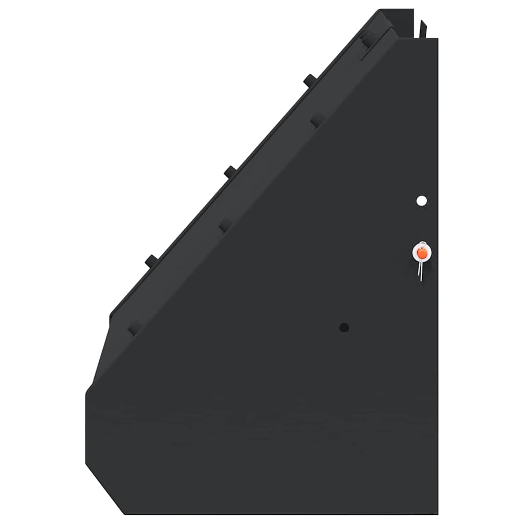 vidaXL Kulochwyt Czarny 31 x 23 x 31,5 cm Stal