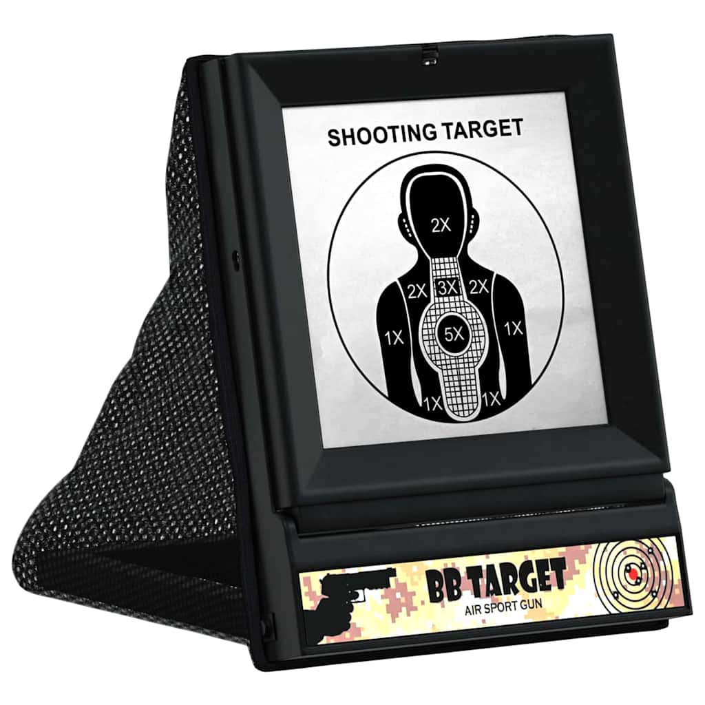 vidaXL Cel do airsoftu Czarny 19 x 26 x 25 cm Z tworzywa sztucznego