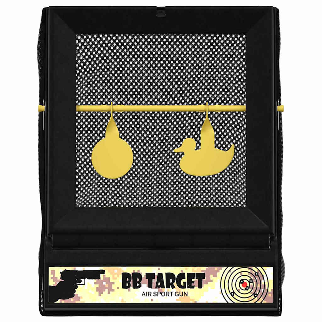 vidaXL Cel do airsoftu Czarny 19 x 26 x 25 cm Z tworzywa sztucznego