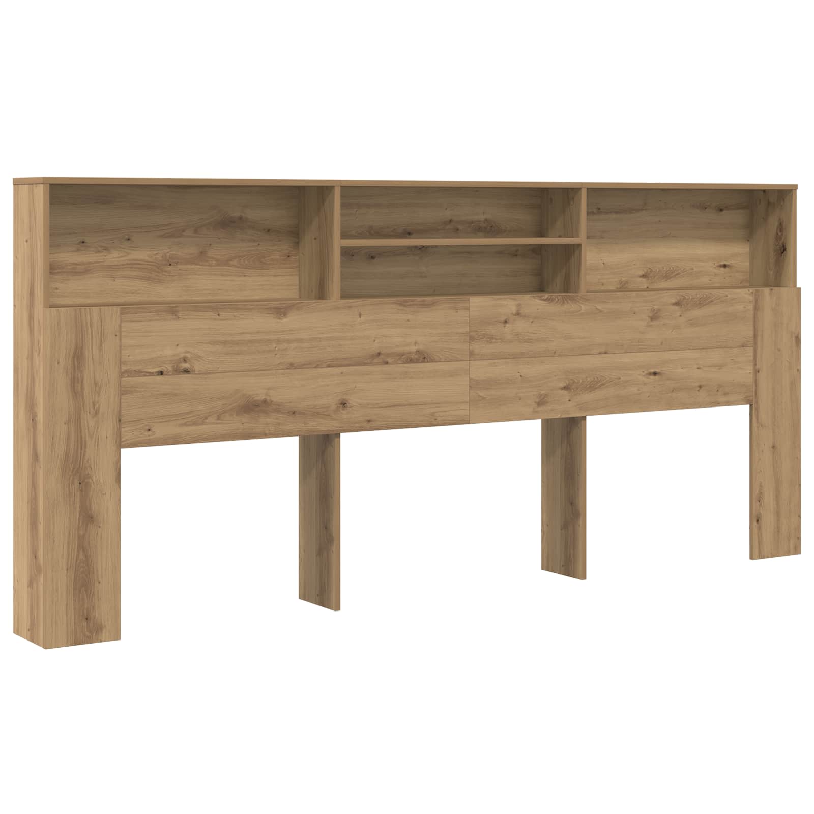 vidaXL Szafka z zagłówkiem Dąb rzemieślniczy 220 x 19 x 101,5 cm