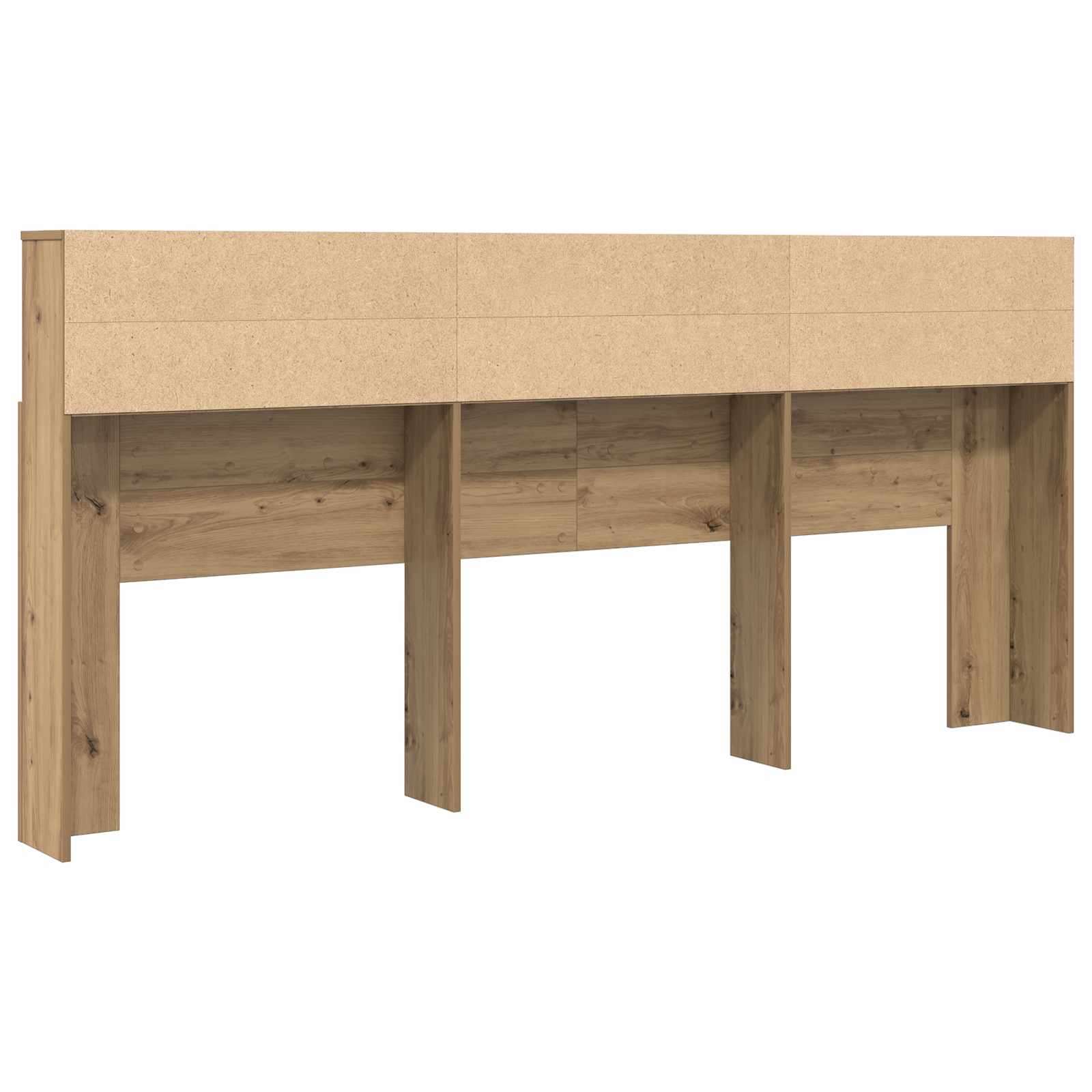 vidaXL Szafka z zagłówkiem Dąb rzemieślniczy 220 x 19 x 101,5 cm