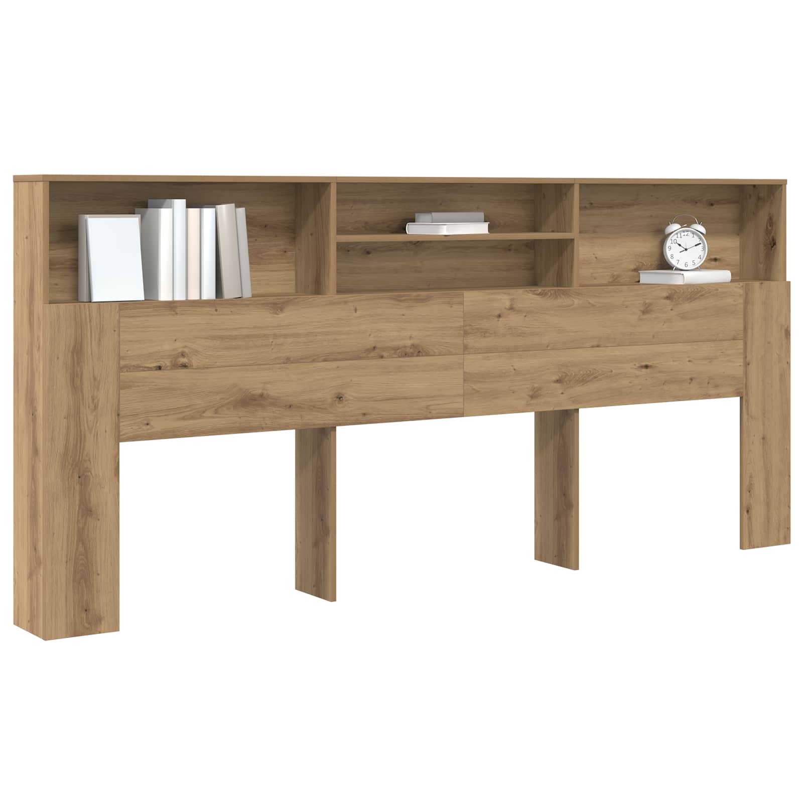 vidaXL Szafka z zagłówkiem Dąb rzemieślniczy 220 x 19 x 101,5 cm