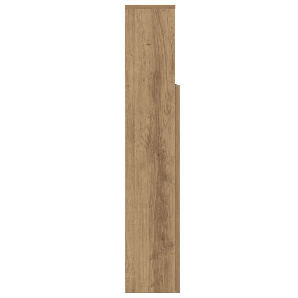 vidaXL Szafka z zagłówkiem Dąb rzemieślniczy 220 x 19 x 101,5 cm